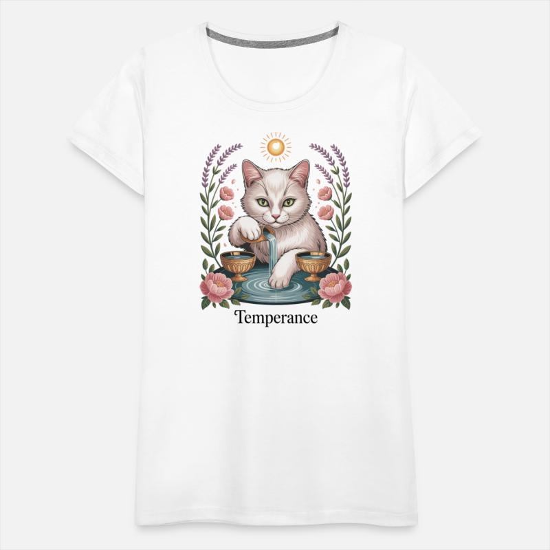 Temperance Tarot Cat Card Art