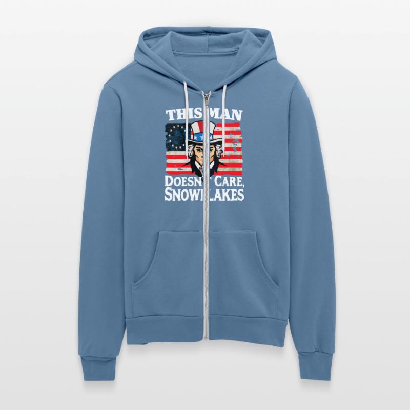 This Man Doesn't Care, Snowflakes Funny US Flag