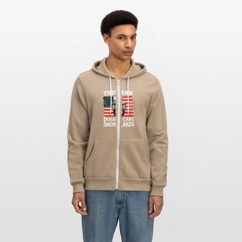 This Man Doesn't Care, Snowflakes Funny US Flag