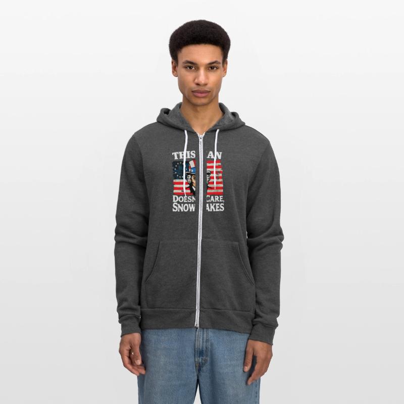 This Man Doesn't Care, Snowflakes Funny US Flag