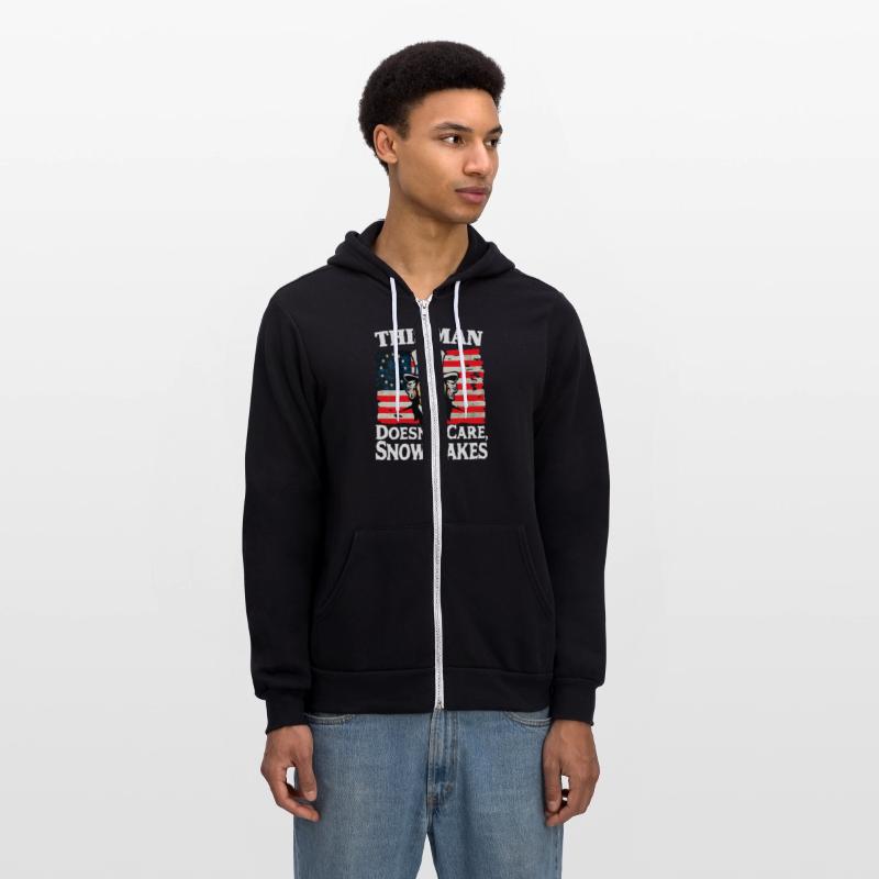 This Man Doesn't Care, Snowflakes Funny US Flag