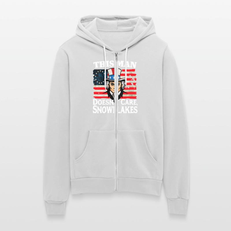 This Man Doesn't Care, Snowflakes Funny US Flag