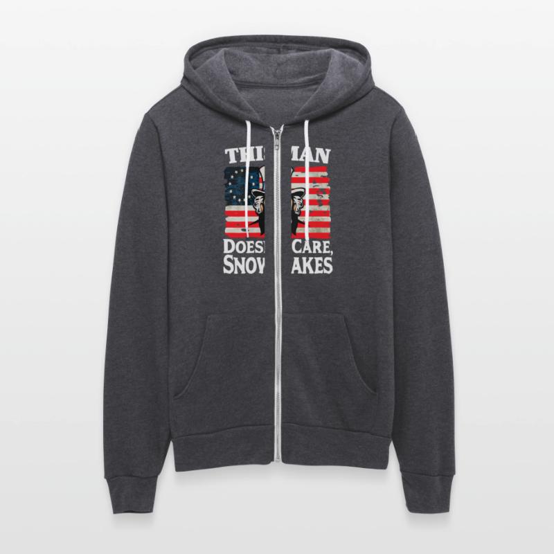 This Man Doesn't Care, Snowflakes Funny US Flag