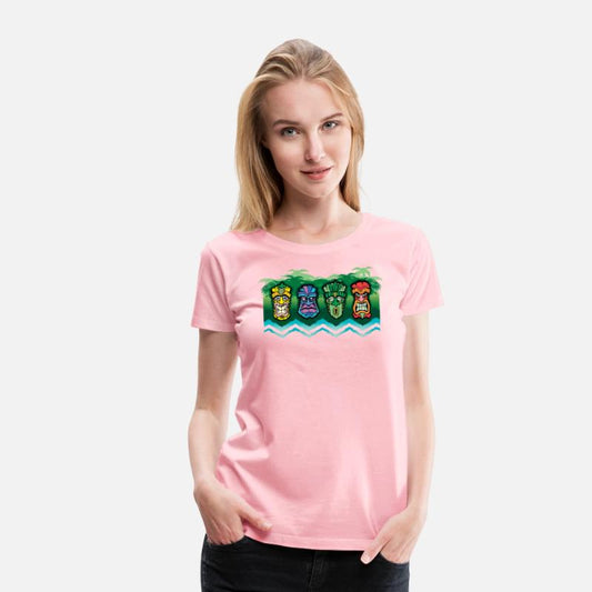 Tiki Guardian Statues