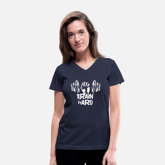 Train hard, gym motivated and excited t-shirt