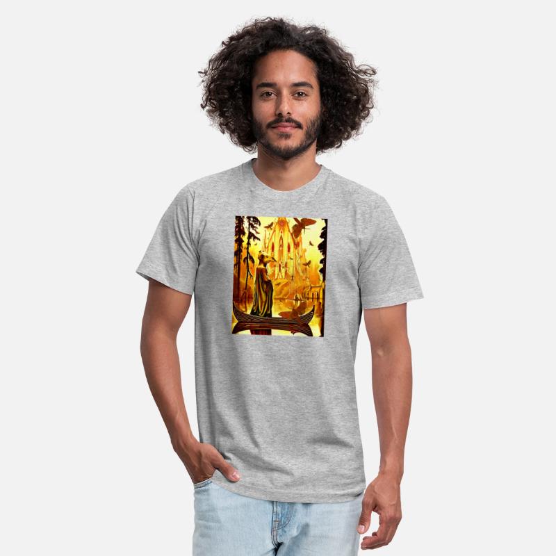 Trippy Demonic Animal Skull Figure On Boat