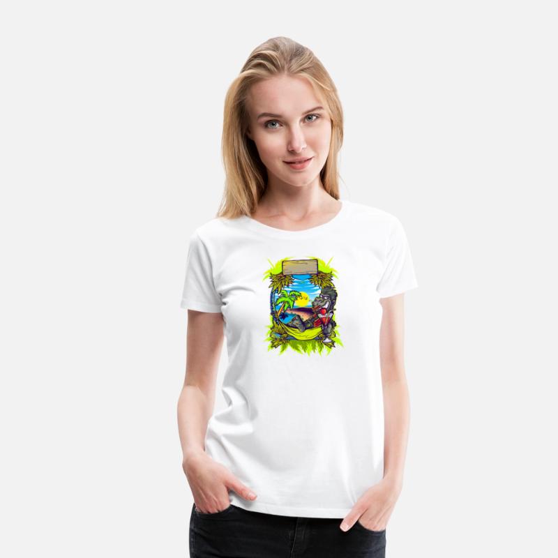 Tropical Gorilla Relaxing by Sunset