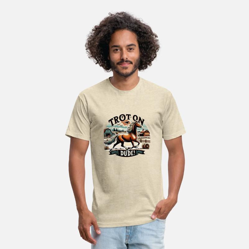 Trot On Dude Funny Equestrian Humor for Horse