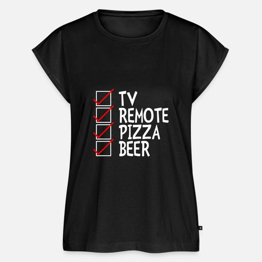 Tv Remote Pizza Beer