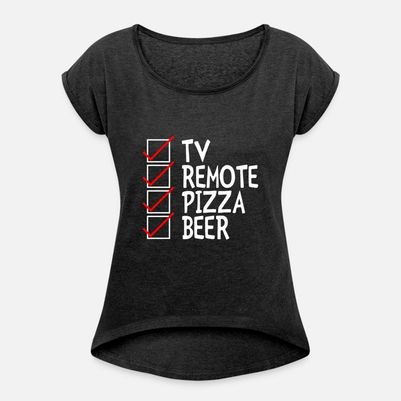 Tv Remote Pizza Beer