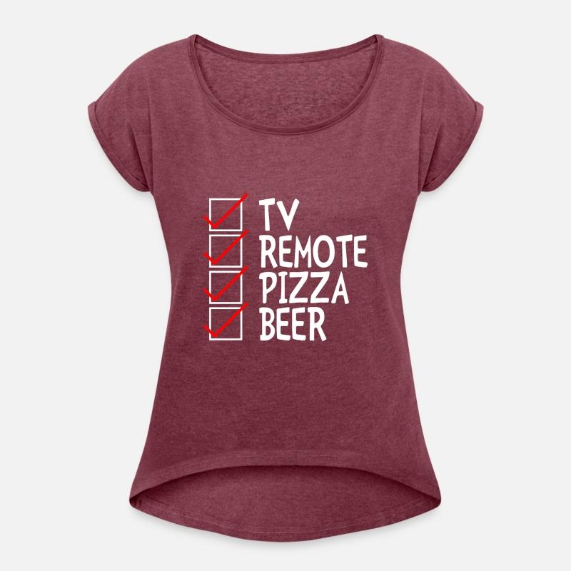 Tv Remote Pizza Beer