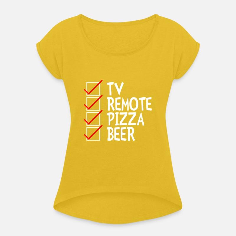 Tv Remote Pizza Beer