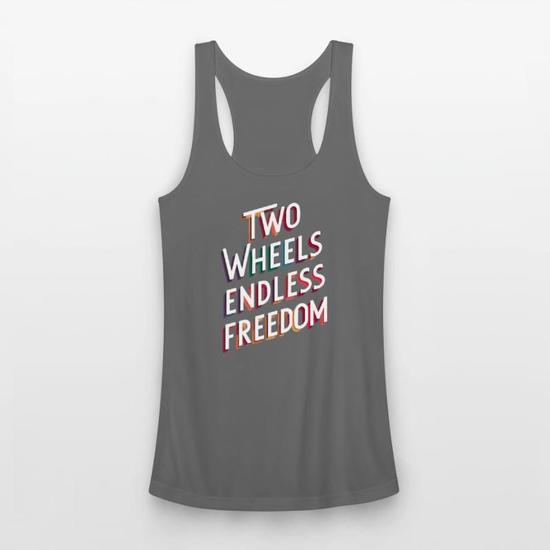 Two wheels, endless freedom - colorful shadows