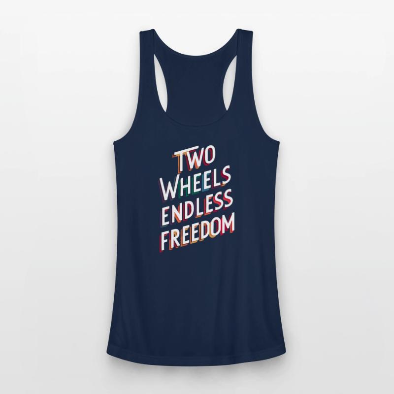 Two wheels, endless freedom - colorful shadows