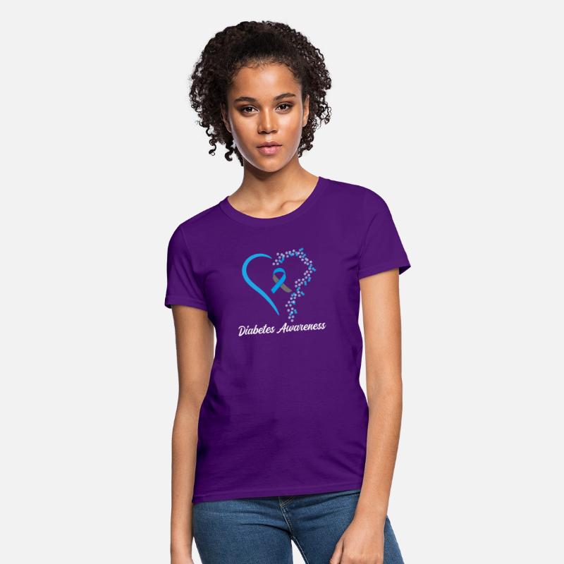 Type 1 Diabetes Awareness heart bubble T Shirt