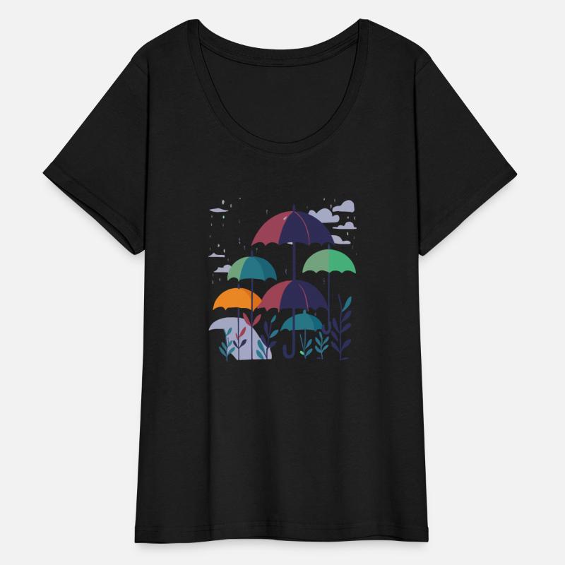 "Umbrellas" Illustration Graphic Art Design