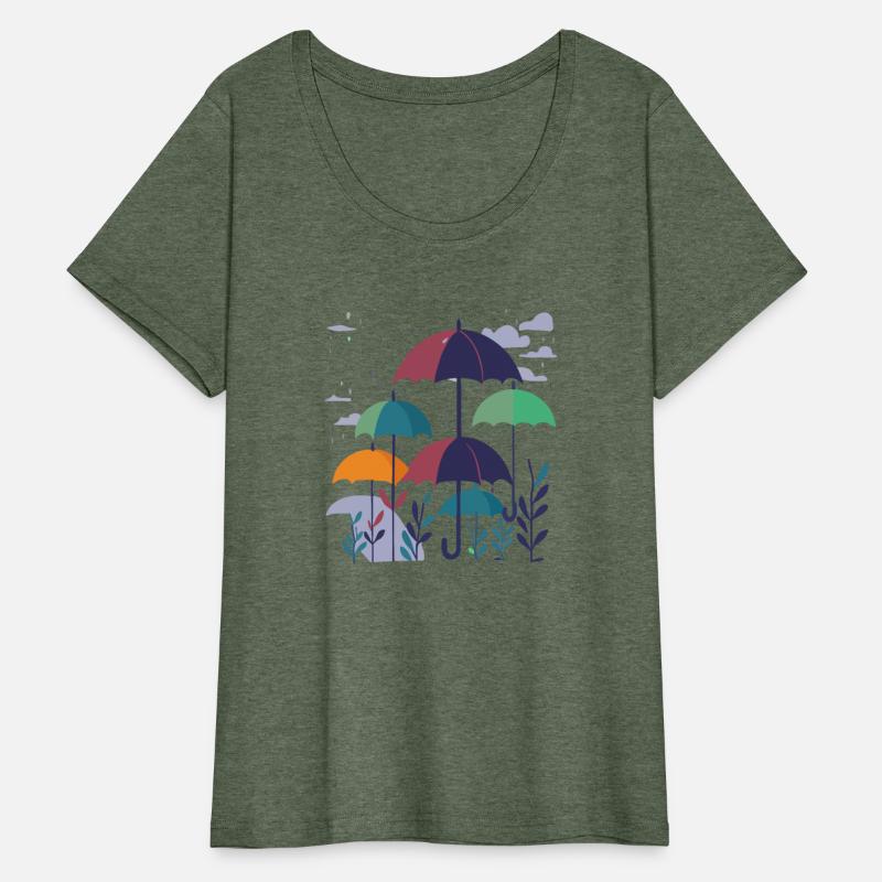 "Umbrellas" Illustration Graphic Art Design