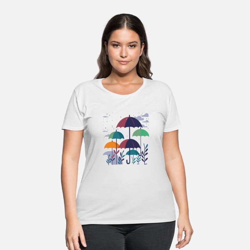 "Umbrellas" Illustration Graphic Art Design