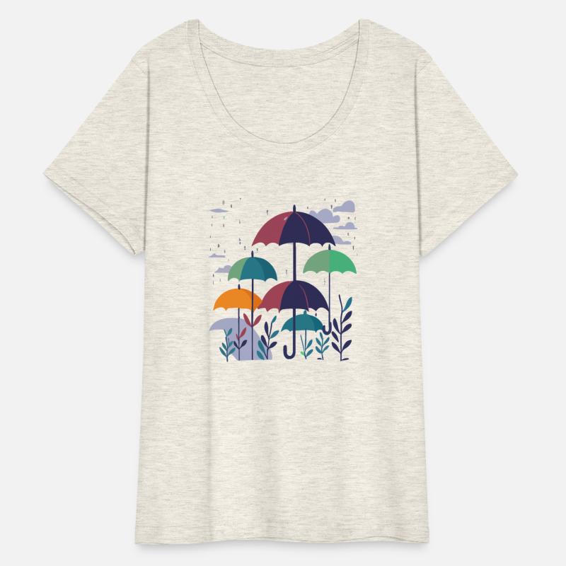 "Umbrellas" Illustration Graphic Art Design