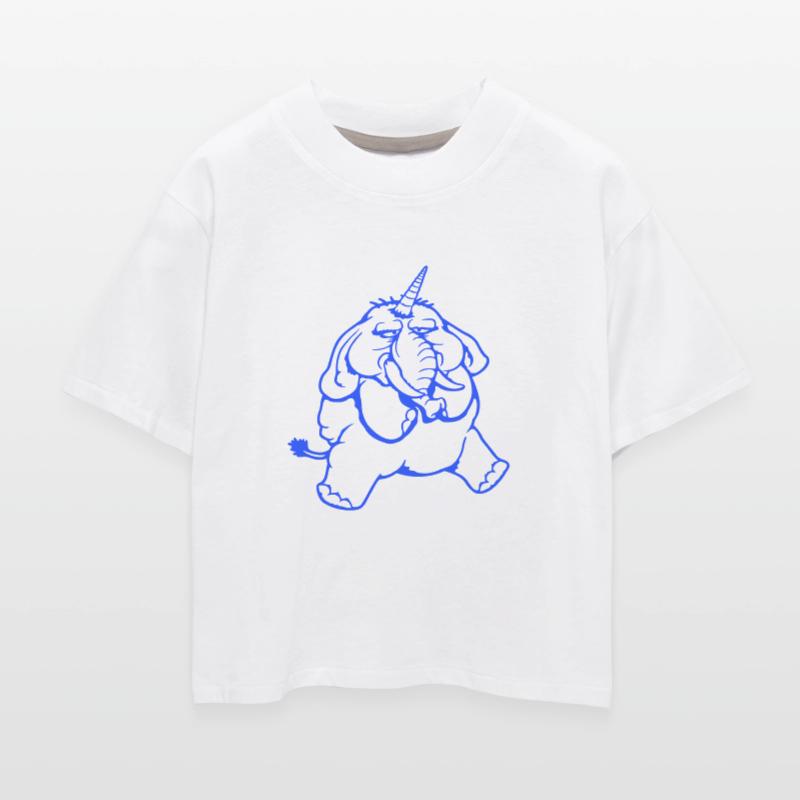 Unicorn Big Elephant Sitting Angry Sad Funny Cool