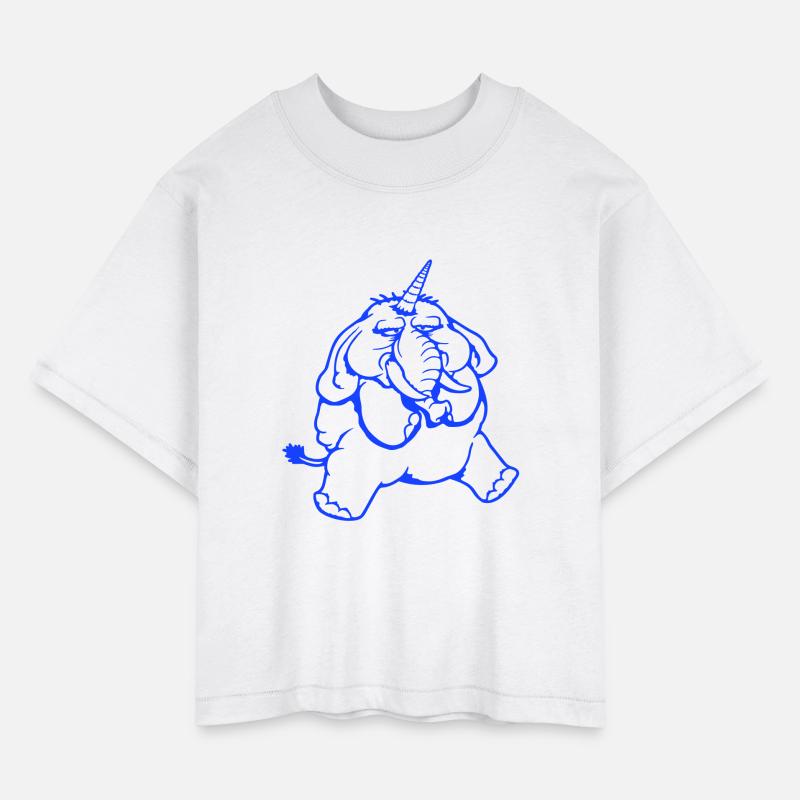 Unicorn Big Elephant Sitting Angry Sad Funny Cool