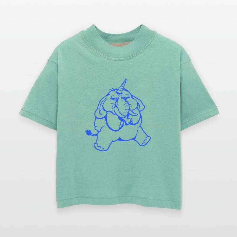 Unicorn Big Elephant Sitting Angry Sad Funny Cool