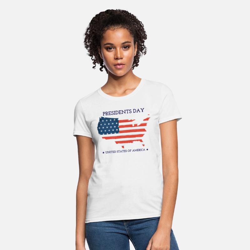 US flag on the background of the map.Presidents