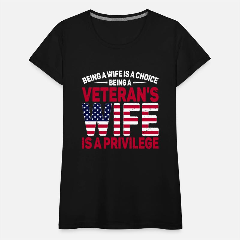 US Veteran's Wife Veterans Day Patriotic American