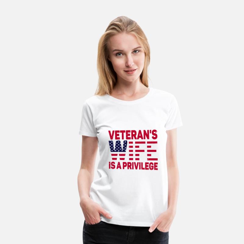 US Veteran's Wife Veterans Day Patriotic American
