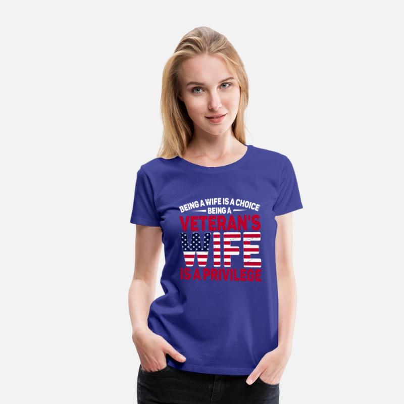 US Veteran's Wife Veterans Day Patriotic American