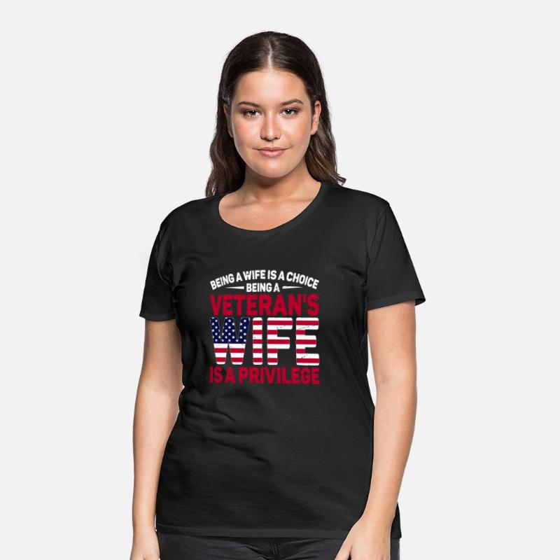 US Veteran's Wife Veterans Day Patriotic American