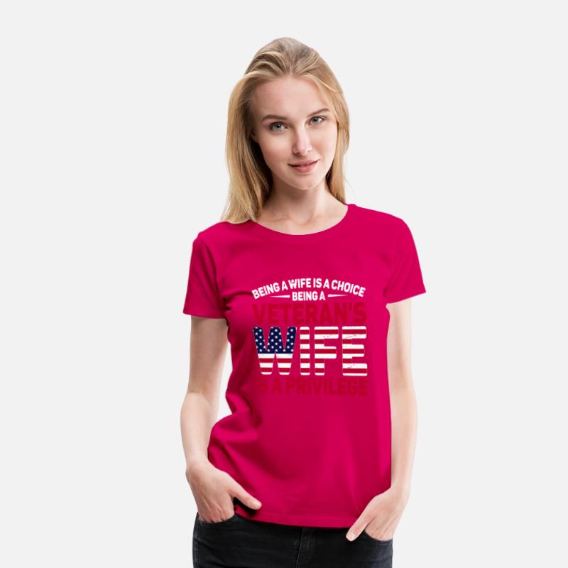 US Veteran's Wife Veterans Day Patriotic American