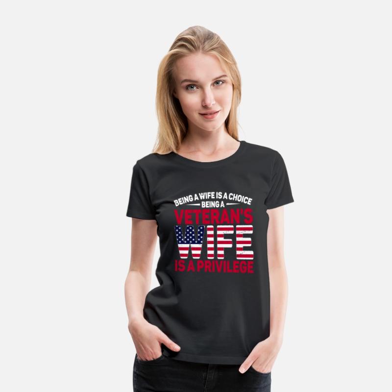 US Veteran's Wife Veterans Day Patriotic American