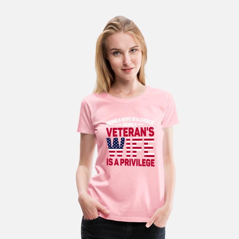 US Veteran's Wife Veterans Day Patriotic American