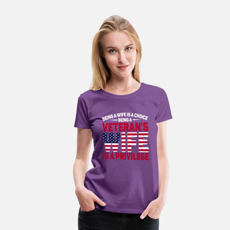 US Veteran's Wife Veterans Day Patriotic American