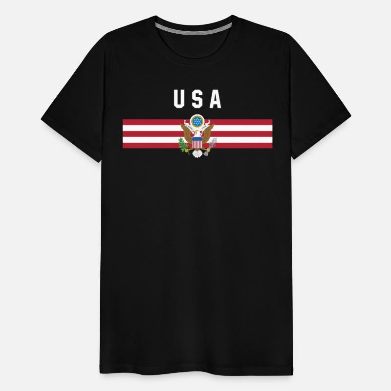 USA - flag and coat of arms