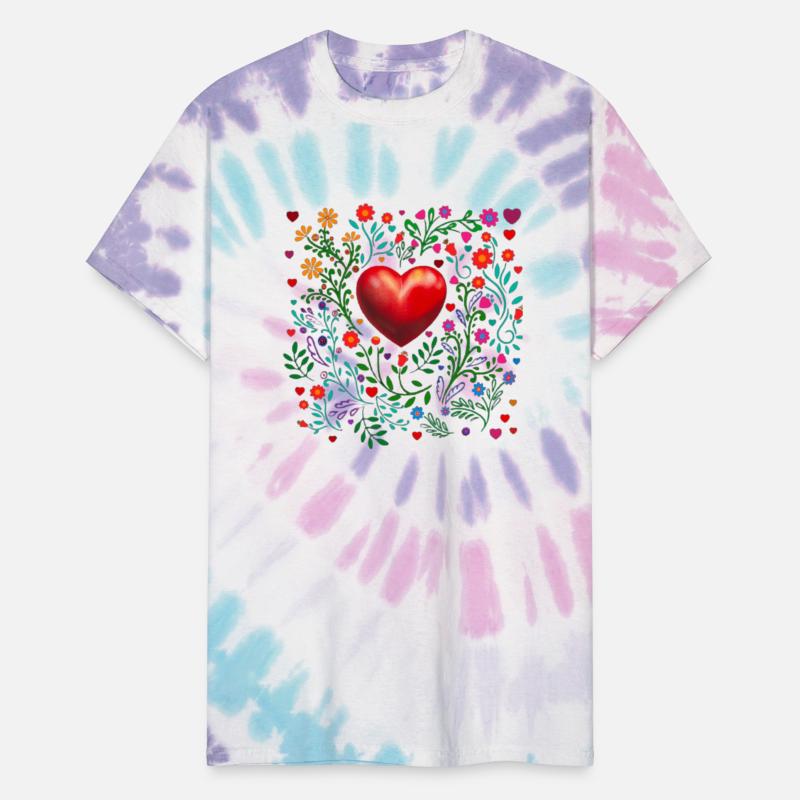 Valentines day Illustration with hearts with tradi