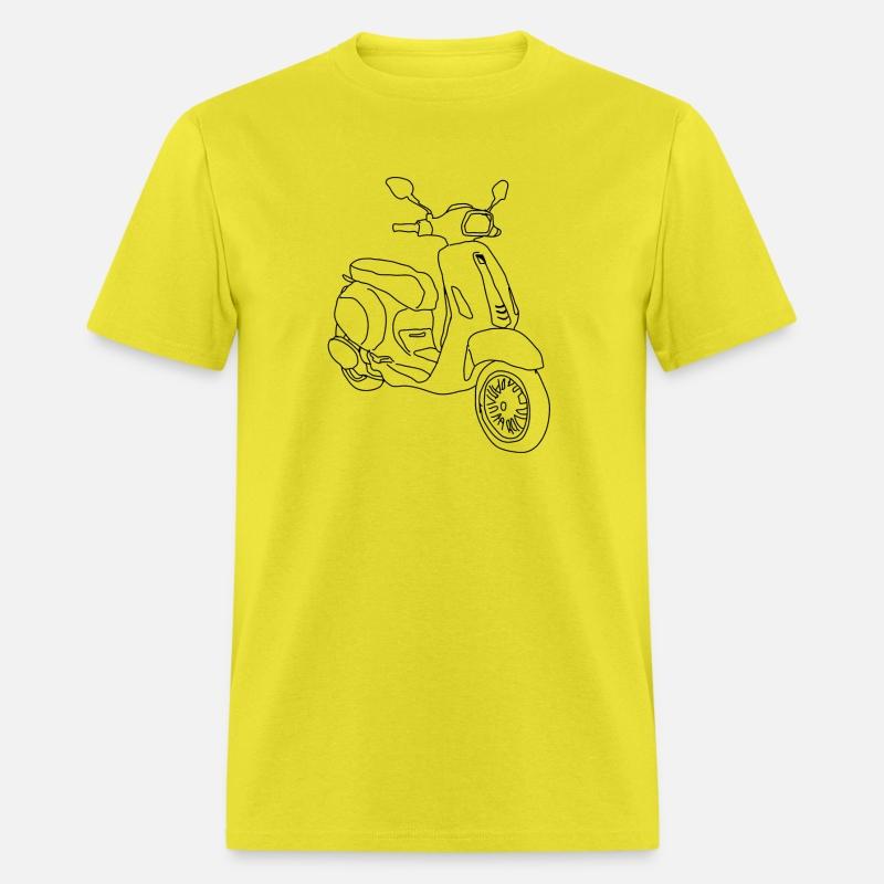 vespa Sprint left side black line art