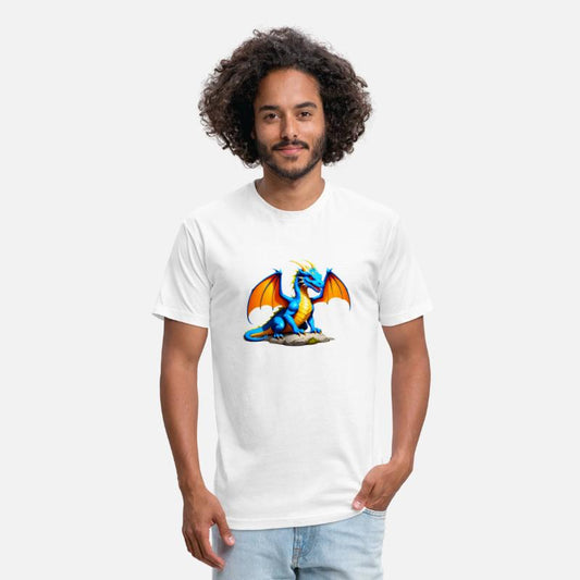 Vibrant Blue Knucker Dragon Illustration