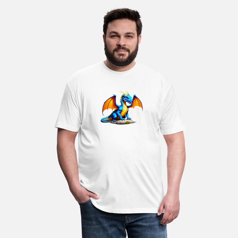 Vibrant Blue Knucker Dragon Illustration