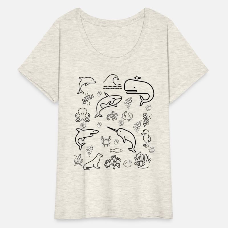 Vintage 90s Tattoo Sea Animal Tshirt