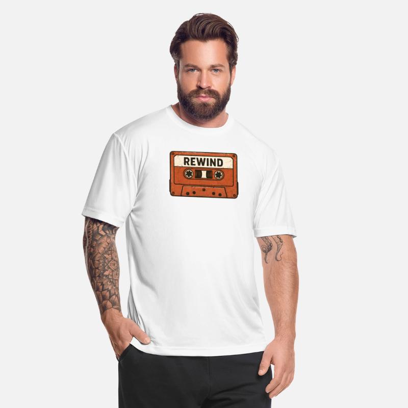 Vintage Cassette Tape Rewind Design