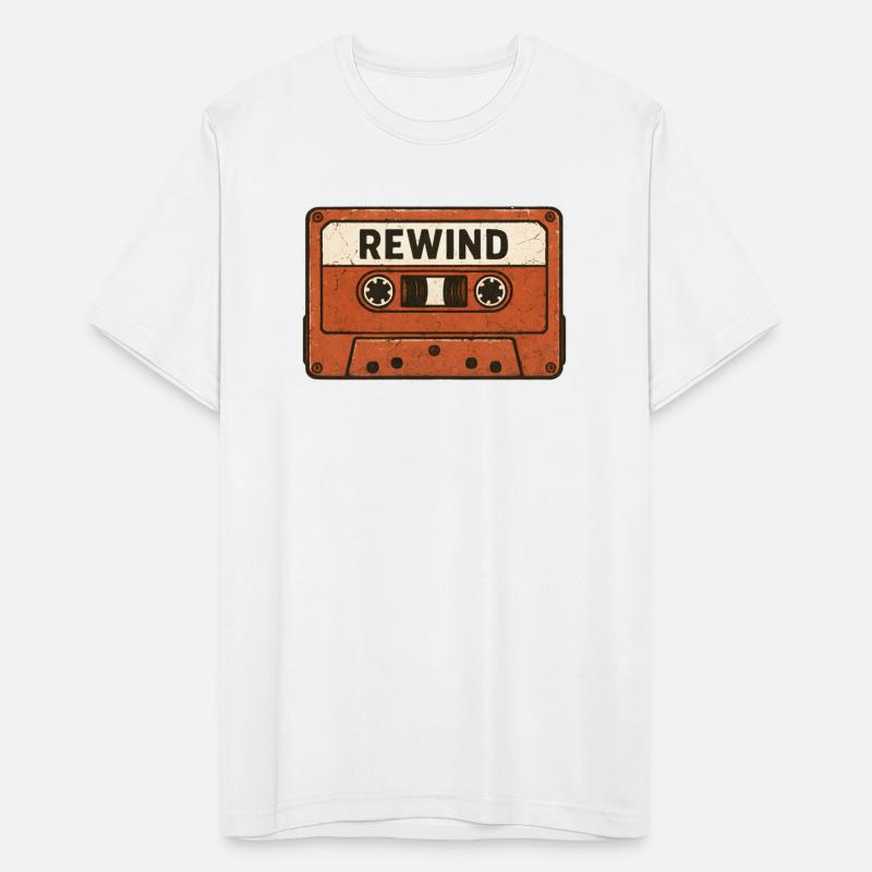 Vintage Cassette Tape Rewind Design