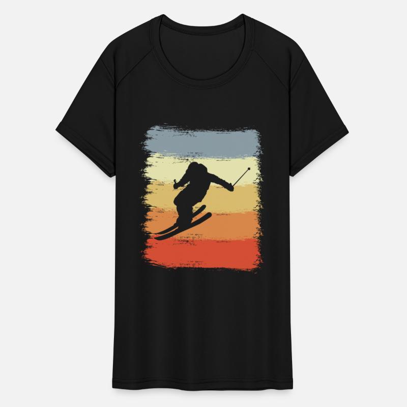 Vintage Downhill Skier