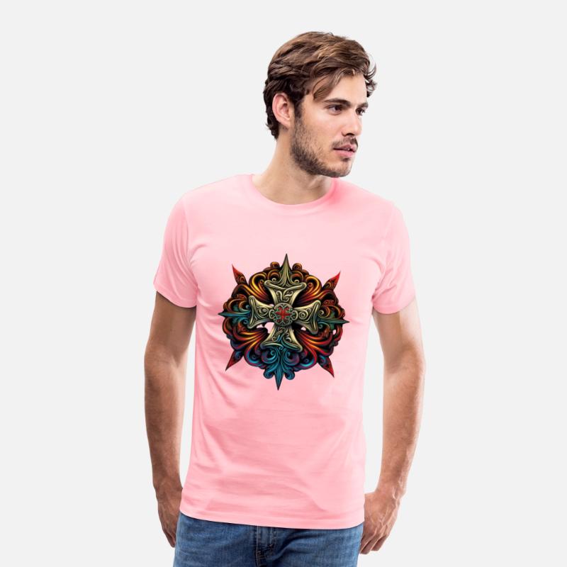 Vividly Detailed Maltese Cross Sticker