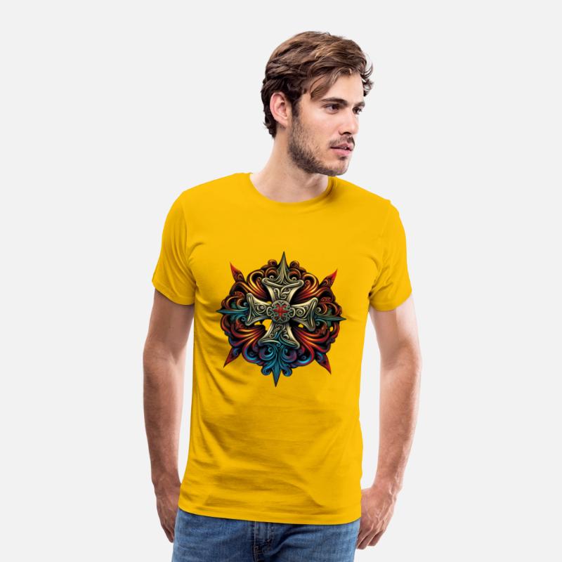 Vividly Detailed Maltese Cross Sticker