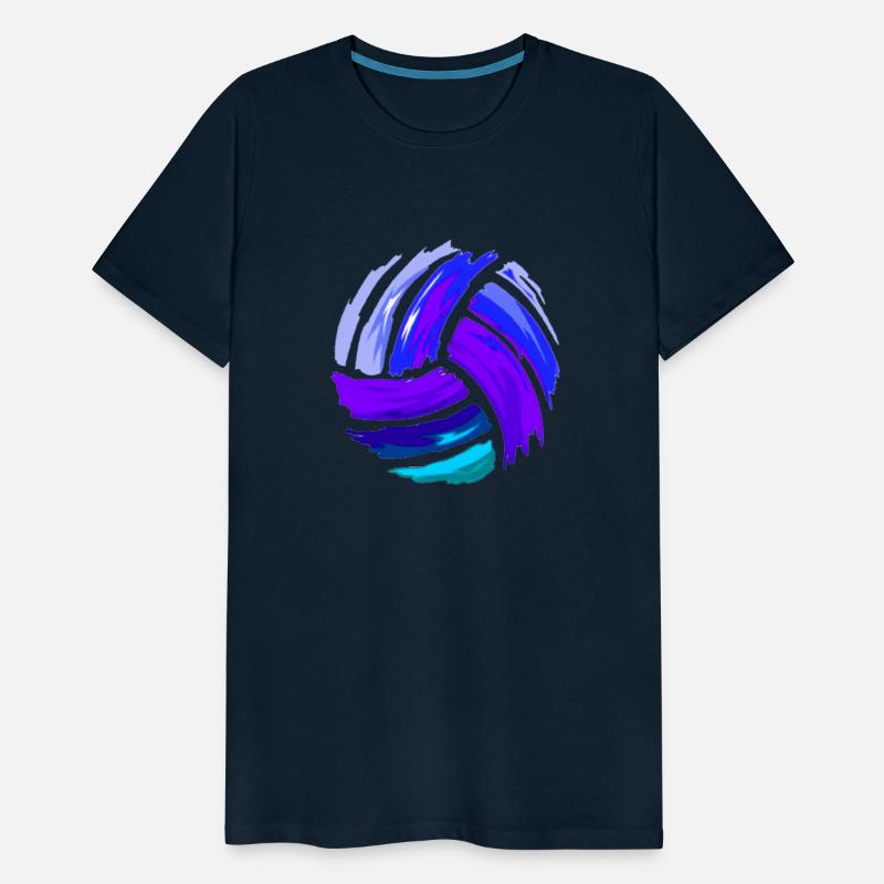 Volleyball Blue Purple For N