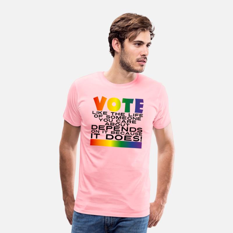 Vote LGBTQIA Rights - Rainbow Gradient & Black v1