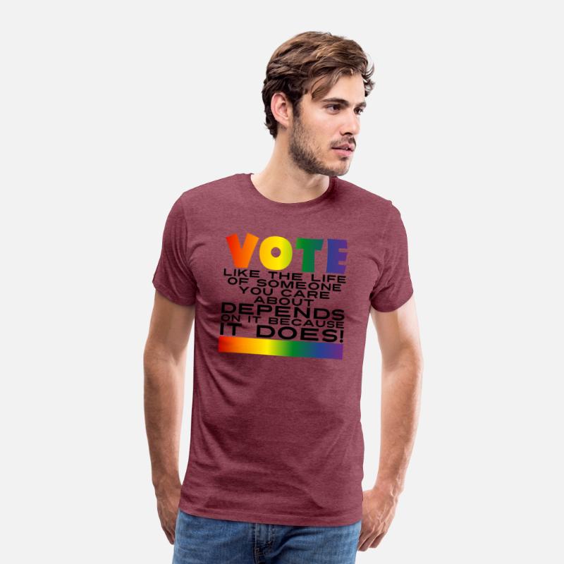 Vote LGBTQIA Rights - Rainbow Gradient & Black v1