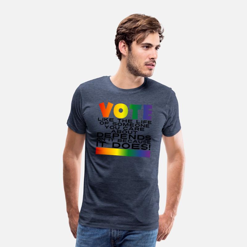 Vote LGBTQIA Rights - Rainbow Gradient & Black v1